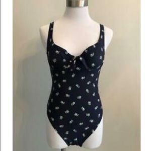 NWT J.Crew Underwire Floral Bathing Suit